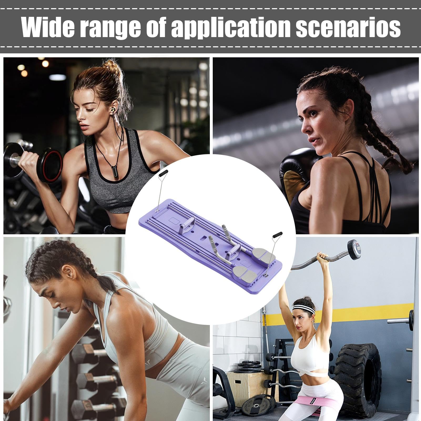 Pilates Reformer, Mehrzweck-Kraft-Fitnessgerät – Bauchmuskel-Trainingsgerät, faltbares Bauchkern-Trainingsbrett für -Fitnessstudio | Core Power Trainingsgerät Balance- und Flexibilitätsübungen, Pilates-Board für Zuhause und draußen