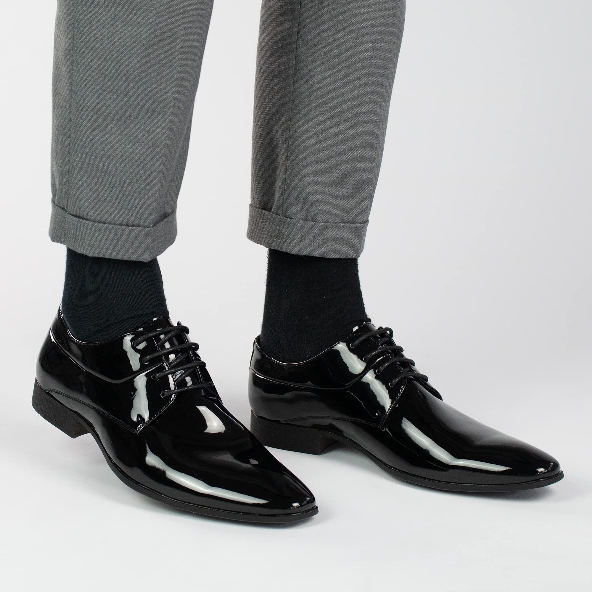 Smokies Hommes Chaussure de Mariage Oliver synthétiques Chaussure de Smoking laquée avec Doublure en Cuir (EU,)