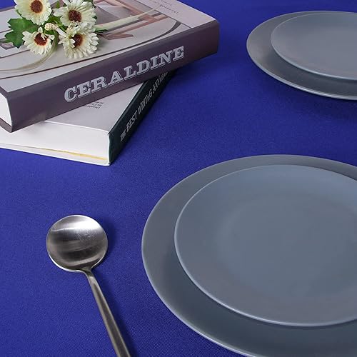 Miniatura 125 de Sancua Mantel cuadrado resistente a manchas y arrugas, lavable, de poliéster, decorativo de tela para mesa de comedor, fiestas de bufé y campamento,