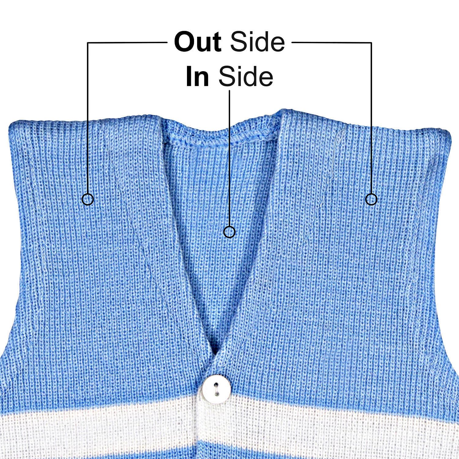 KIDSKA New Baby Woolen Sleeveless Front Open Sweater/Baby Woolen Clothes(Multicolor, 0 to 3 Months) - Pack of 2 - Image 6 thumbnail