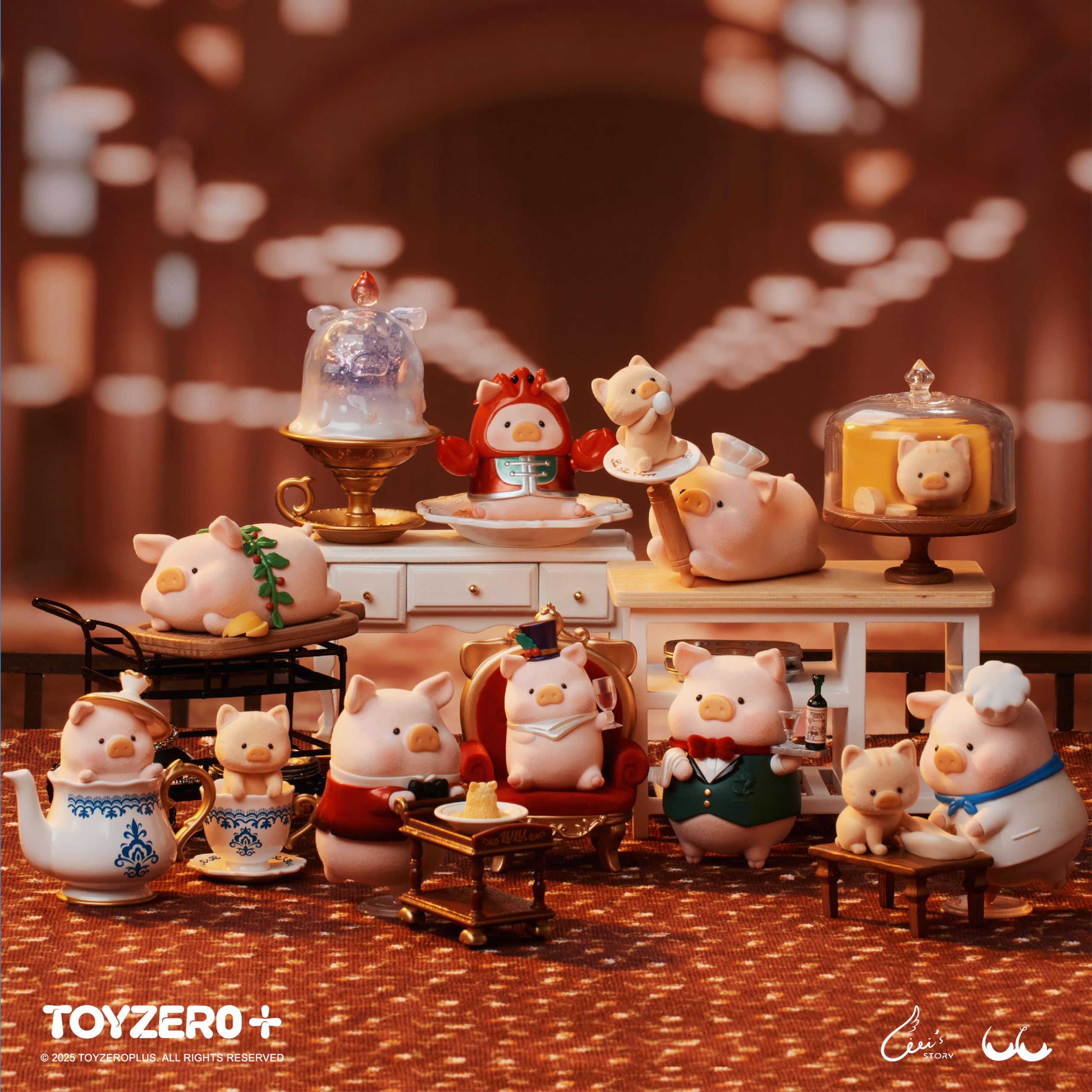 Amazon.com: TOYZERO + Lulu The Piggy Blind Box Figures - Pigchelin
