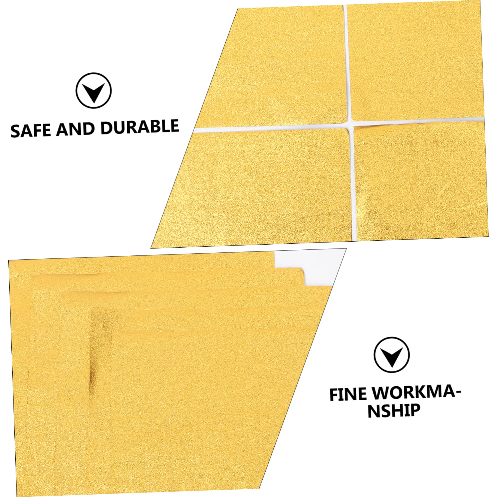 Amosfun 2000 Piezas de Chocolate Dorado Papel de Aluminio para Envolver Dulces Papel de turrón Equipo un Accesorios Mini Galletas Papel Aluminio envoltorios de Dulces de Aluminio