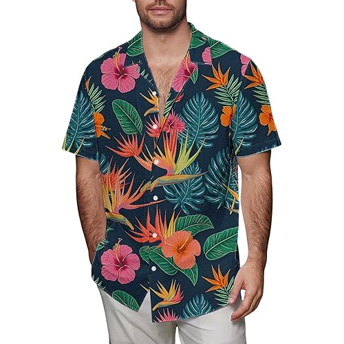 Athletic Shirts for Men,Plus Size Short Sleeve Stretch Cotton Classic Fit Shirt Fashion Comfortable Sports Top