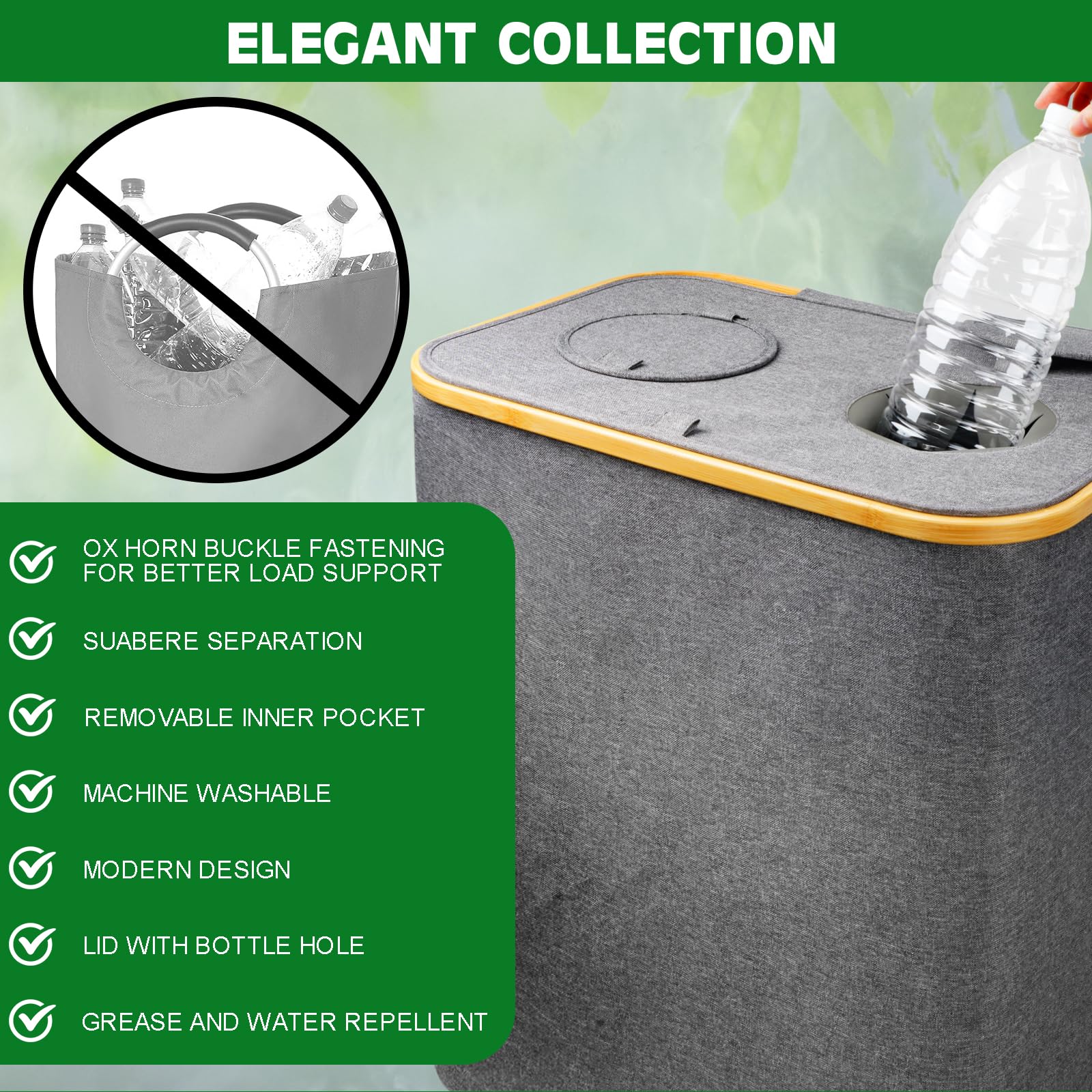 Ronde flessen van HDPE, met flip-top sluiting 1000 ml, 10 stuks