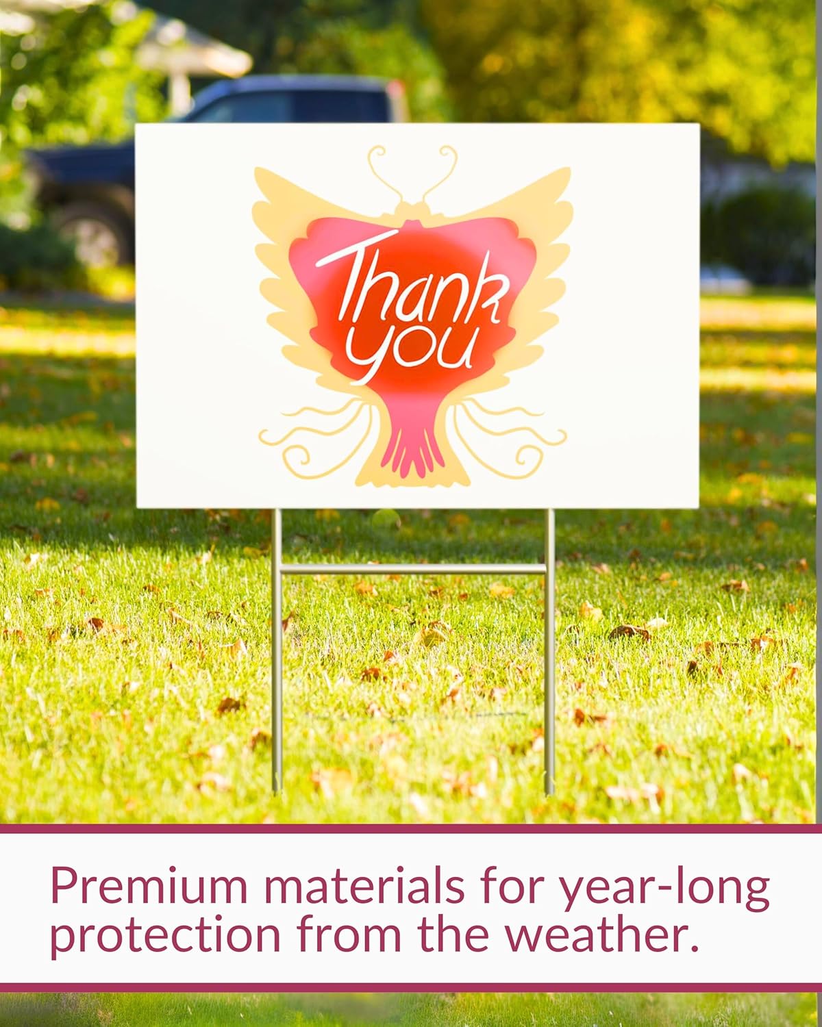 PartyPrints 20 Pack 18 x 12 White Blank Yard Signs with Metal Stakes, Waterproof Corrugated Plastic Signs for Rent, Sale, Party, Birthdays, DIY, Event, Advertising, Garden, Lawn Signs for Outside