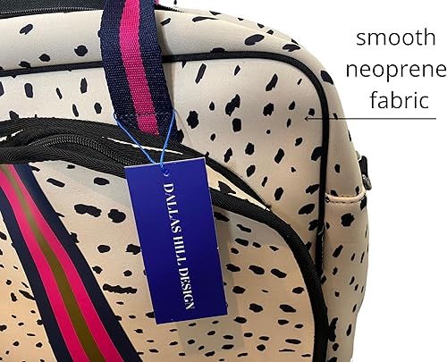 Miniatura 2 de Dallas Hill Designs - Bolsa de tenis para mujer, bolsa de neopreno  3 raquetas  Aplicable para pickleball, remo, squash, raquetball, bádminton