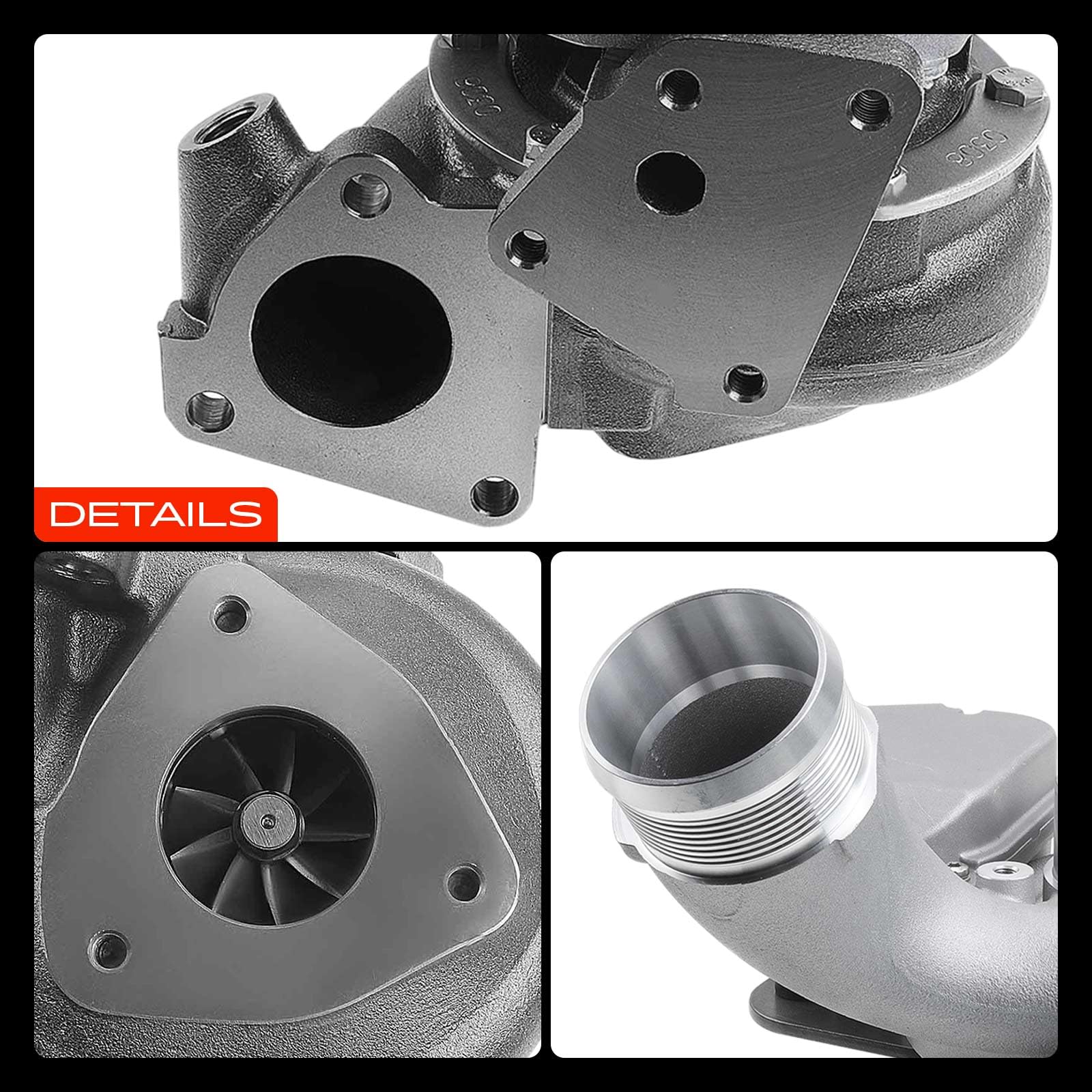 Frankberg Turbolader Kompatibel mit A4 8EC 8ED B7 3.0 TDI q.u.a.t.t.r.o 2004-2008 A6 4F2 4F5 C6 3.0 TDI q.u.a.t.t.r.o 2004-2011 A8 4E2 4E8 3.0 TDI q.u.a.t.t.r.o 2003-2010