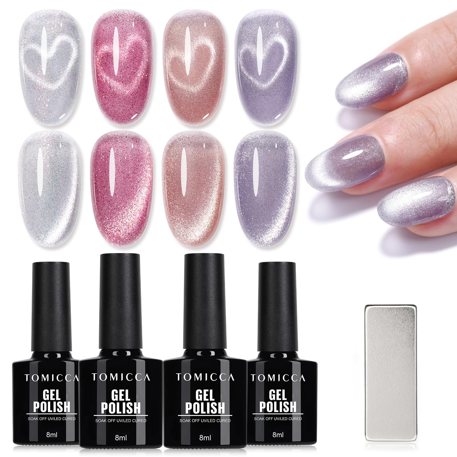 Amazon | TOMICCA マグネットジェルネイル ジェルネイル マグネット  