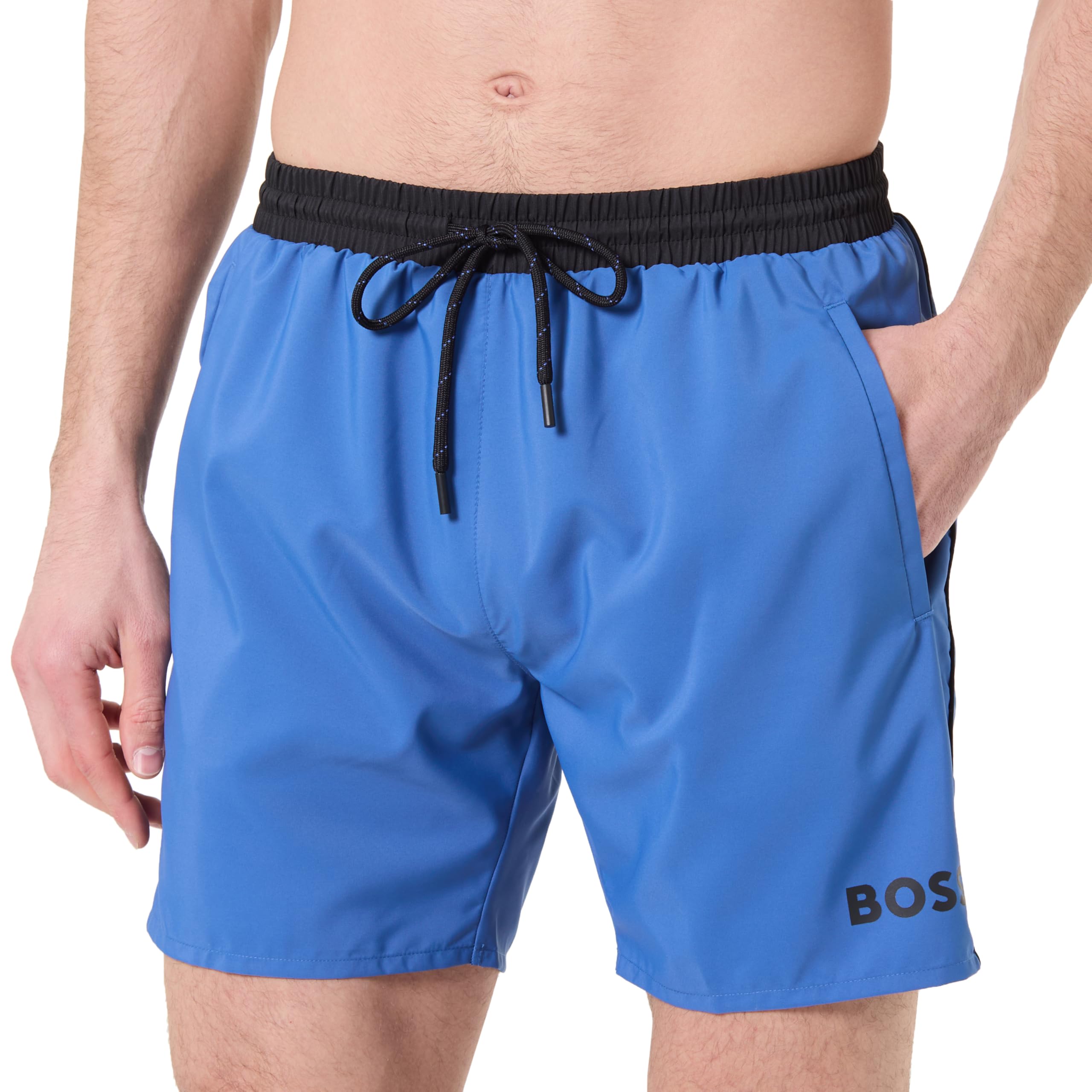 BOSS Herren Mittlere Länge, Solide Badehose Badehose