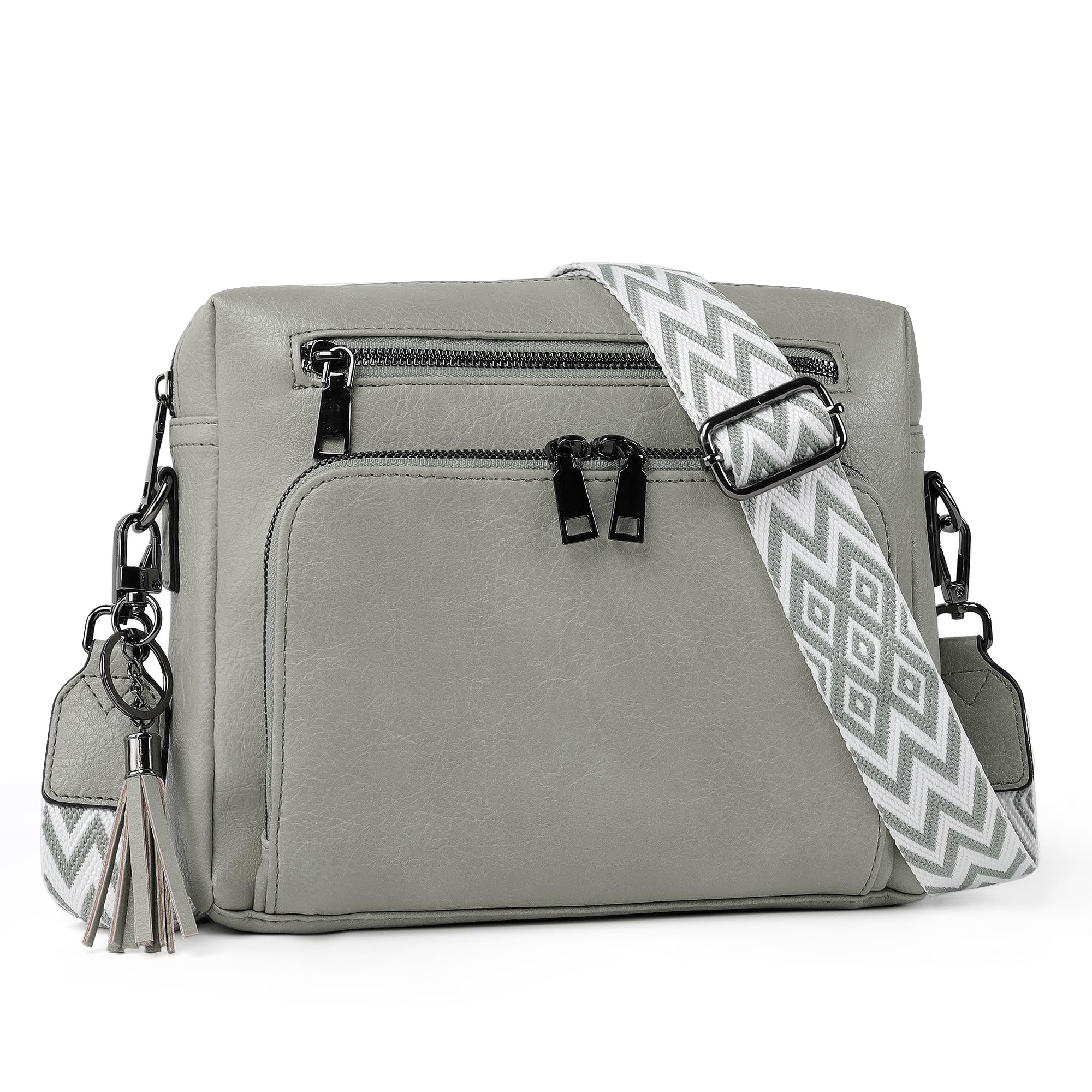 TANTOMI Umhängetasche Damen, Crossbody Bag Moderne Taschen mit Verstellbar Abnehmbar Schultergurt für Tägliches Arbeiten Einkaufen Verabredungen Reisen