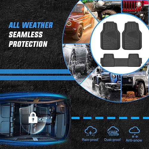 Miniatura 5 de Nilight Alfombrillas de PVC para autos, camiones, SUV, ajuste universal para adaptarse a la mayoría de vehículos, protección para todo tipo de