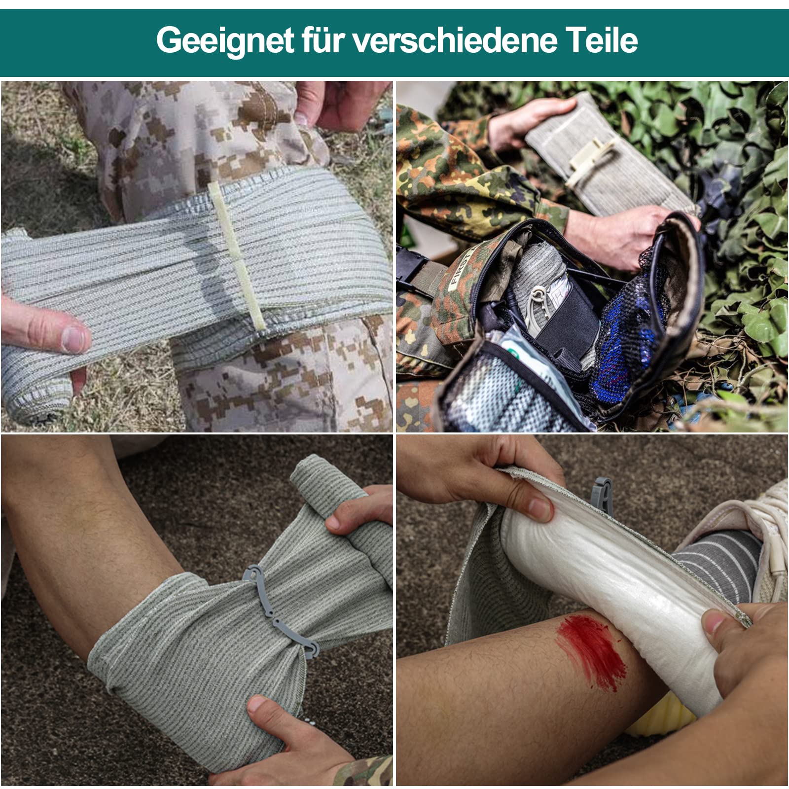 Izraelski bandaż opaski uciskowe Emergency Elastyczne bandaże 2 szt. 4-calowy bandaż wojskowy opaski uciskowe opaski uciskowe pierwsza pomoc sport na świeżym powietrzu Camping piesze wycieczki