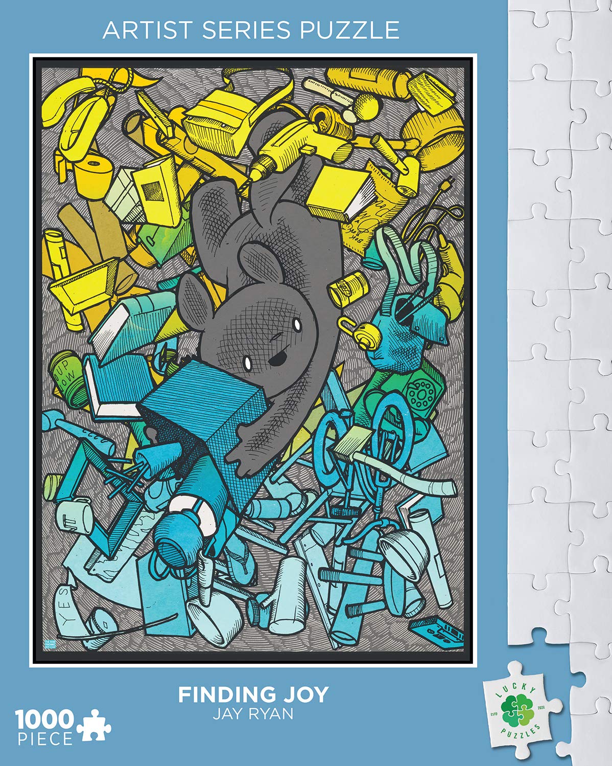 Lucky Puzzles 1000 Piece Jigsaw Puzzle - Finding Joy by Jay Ryan