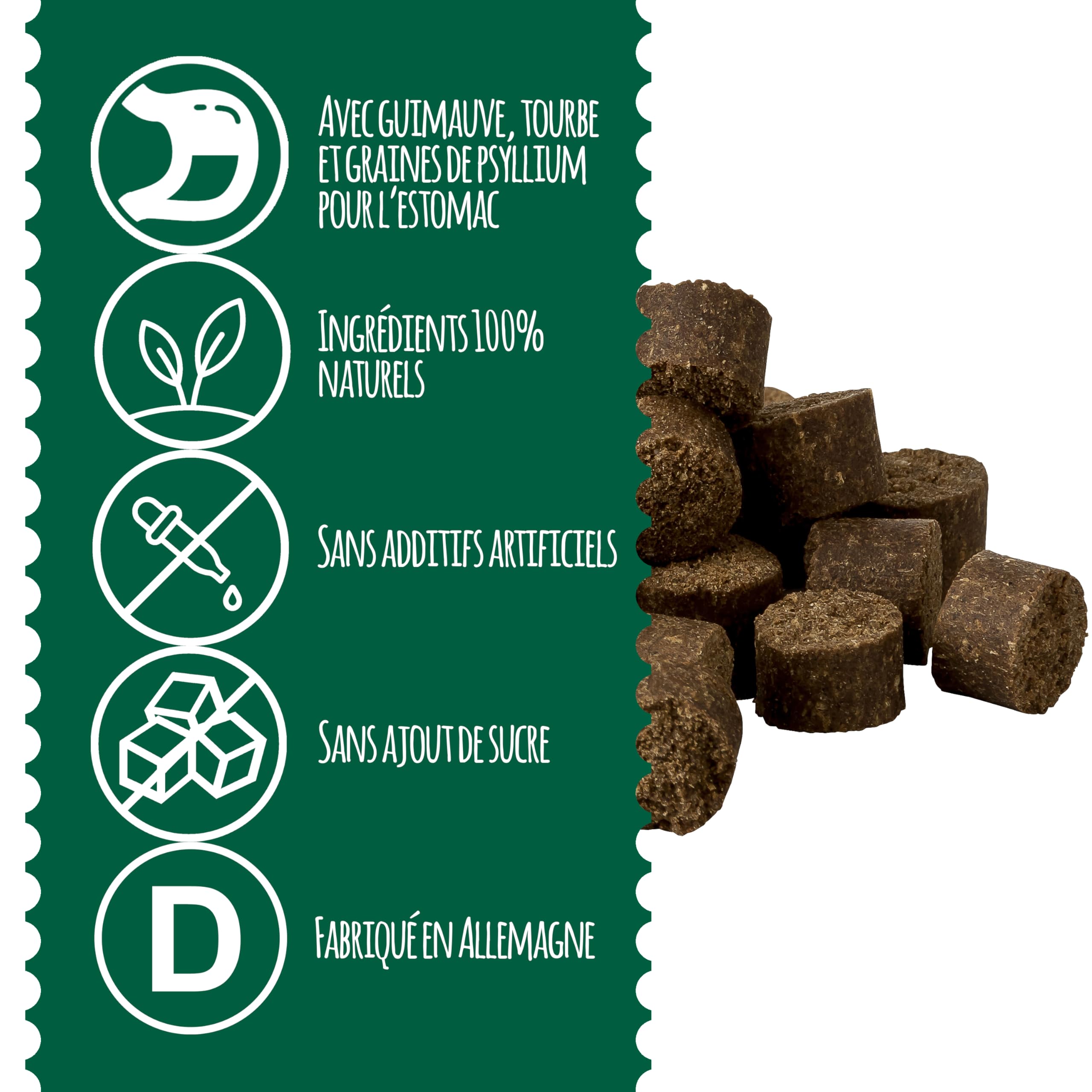 Grasfresser Drops I Suppléments digestifs pour Chiens en Mangeant de l'herbe I Comprimés pour Le Soutien digestif I Complément nutritionnel pour Chiens I Fabriqué en Allemagne (300g)