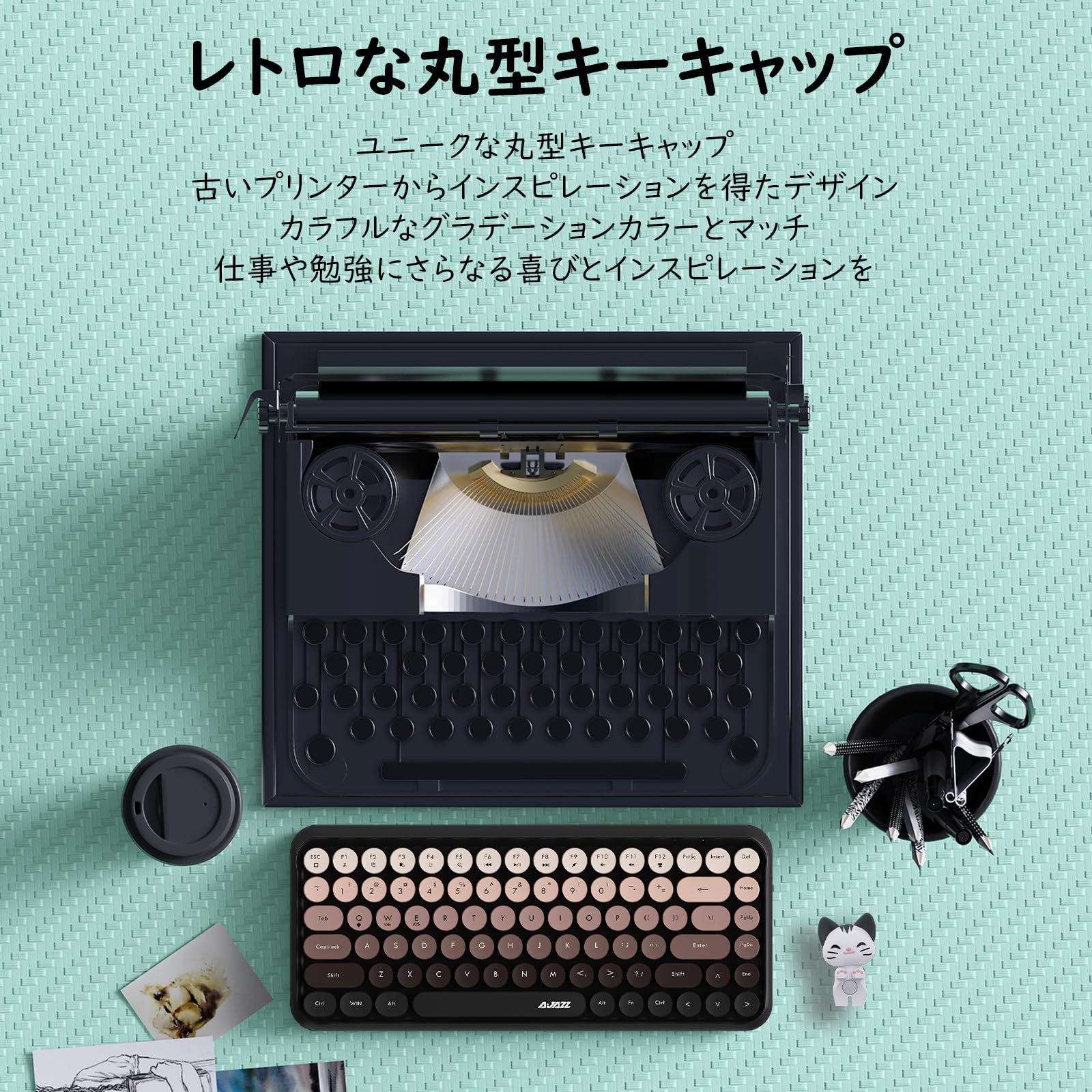 Amazon.co.jp: AJAZZ 308i タブレット用ワイヤレスBluetoothキーボード