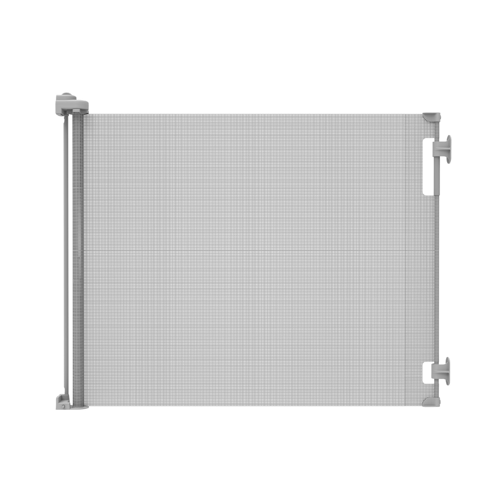 Perma Child Safety Indoor/Outdoor Retractable Baby Gate 33" Tall, Extends to 71" Wide, Gray
