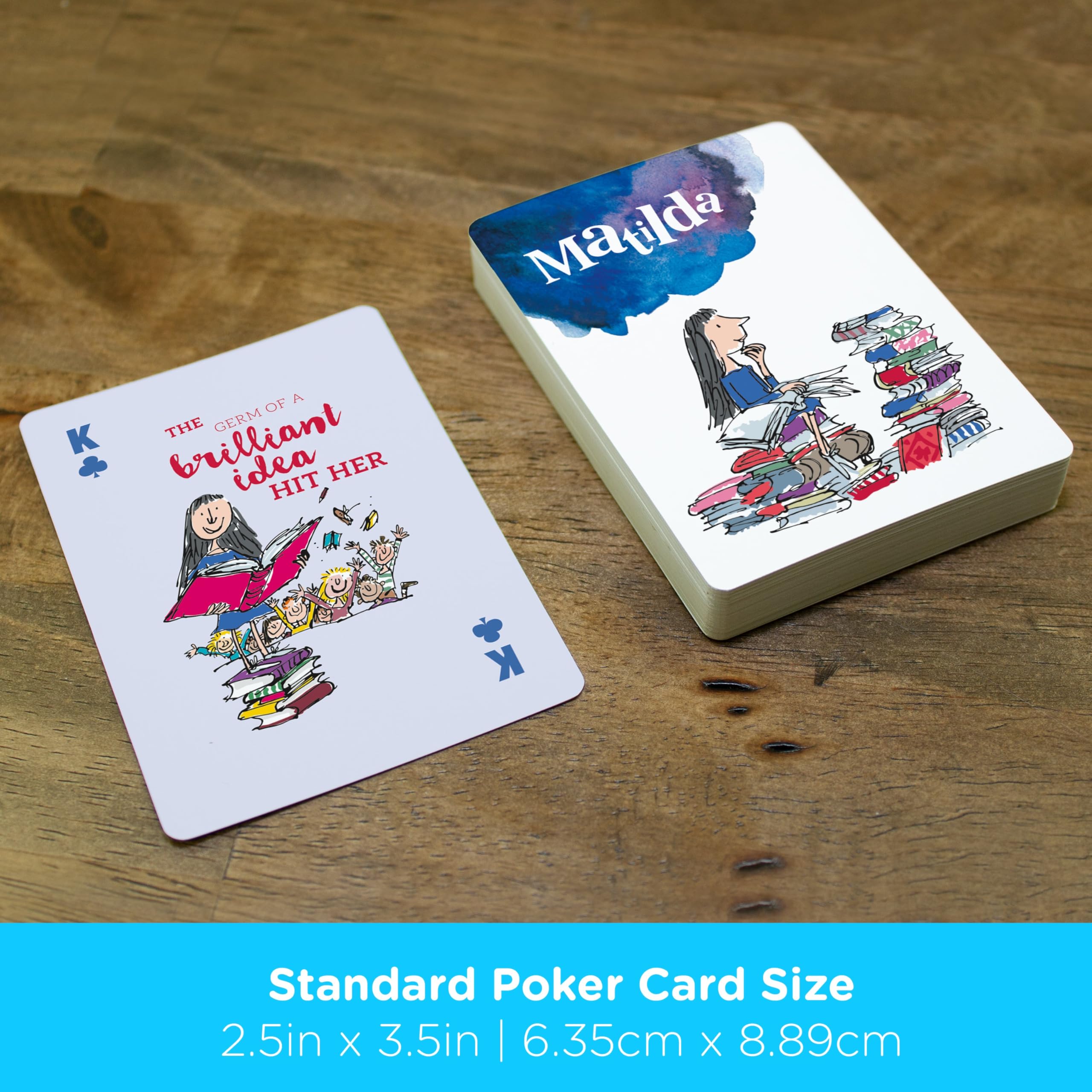 AQUARIUS Matilda Playing Cards - Roald Dahl Themed Deck of Cards for Your Favorite Card Games - Officially Licensed Matilda Merchandise & Collectibles - Image 5