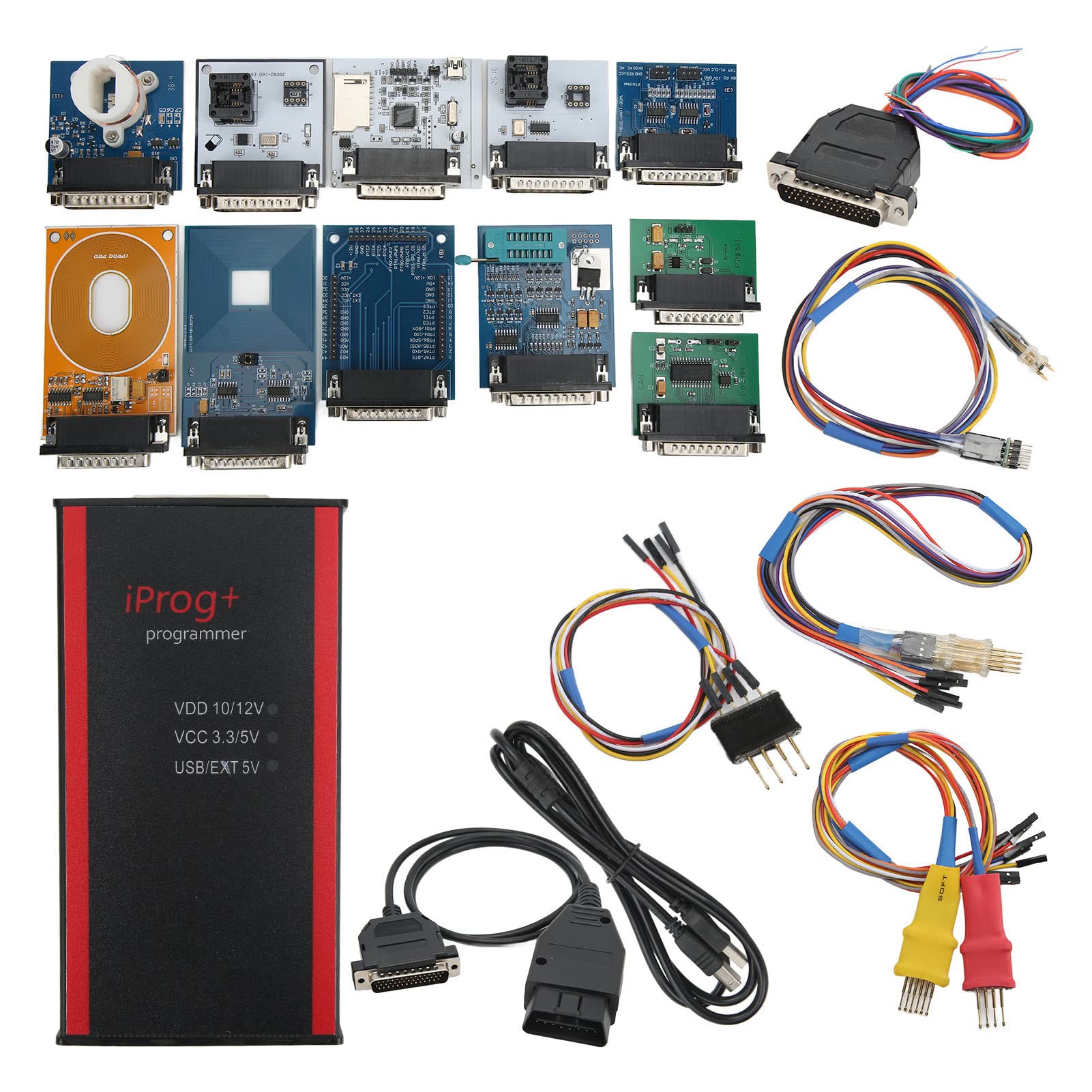 Amazon.co.jp: Iprog Pro V87プログラミングキット用、高精度ECU 