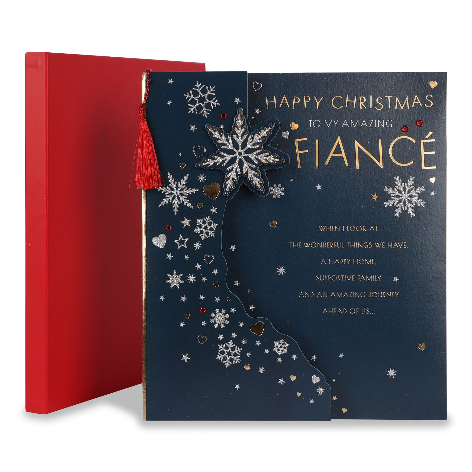Boxed fiance christmas card Clearance