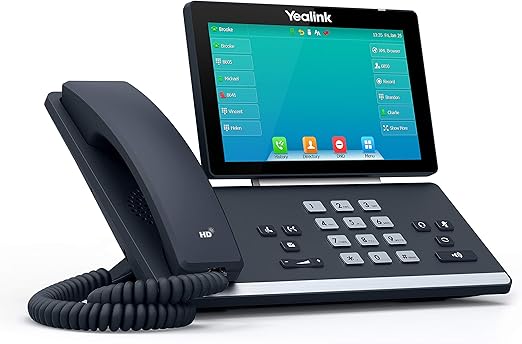 Yealink T57W IP Phone, 16 VoIP Accounts. 7-Inch Adjustable Color Touch Screen. USB 2.0, 802.11ac Wi-Fi, Dual-Port Gigabit Ethernet, 802.3af PoE, Power Adapter Not Included (SIP-T57W)
