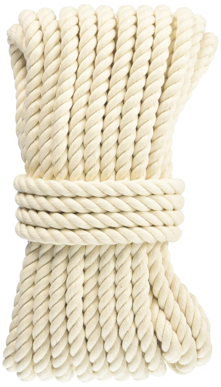 (ユタカメイク 綿ロープ3ツ打 A‐210 8mm×10M)