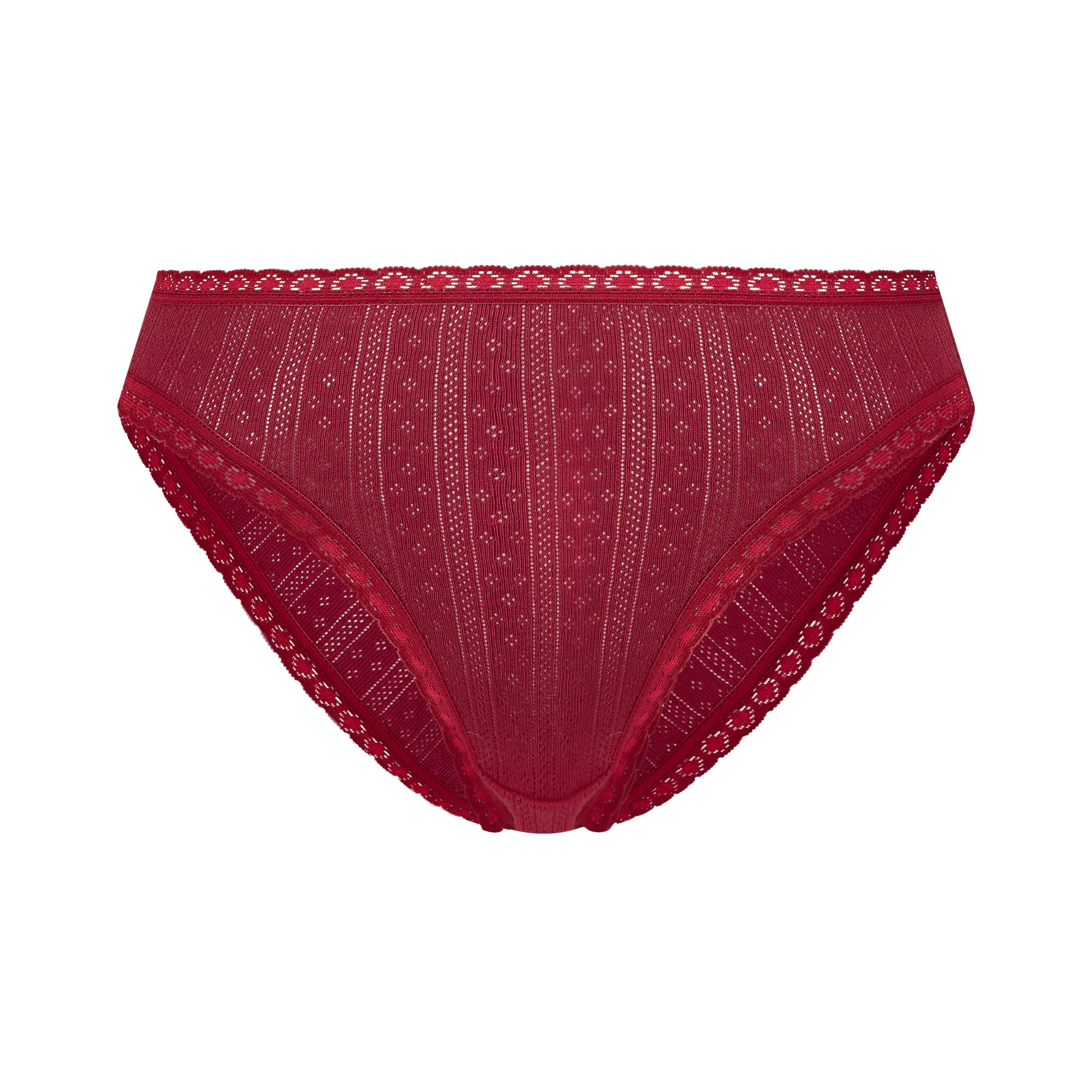 Slip da donna in 100% cotone biologico con design jacquard, biancheria intima comoda e sostenibile