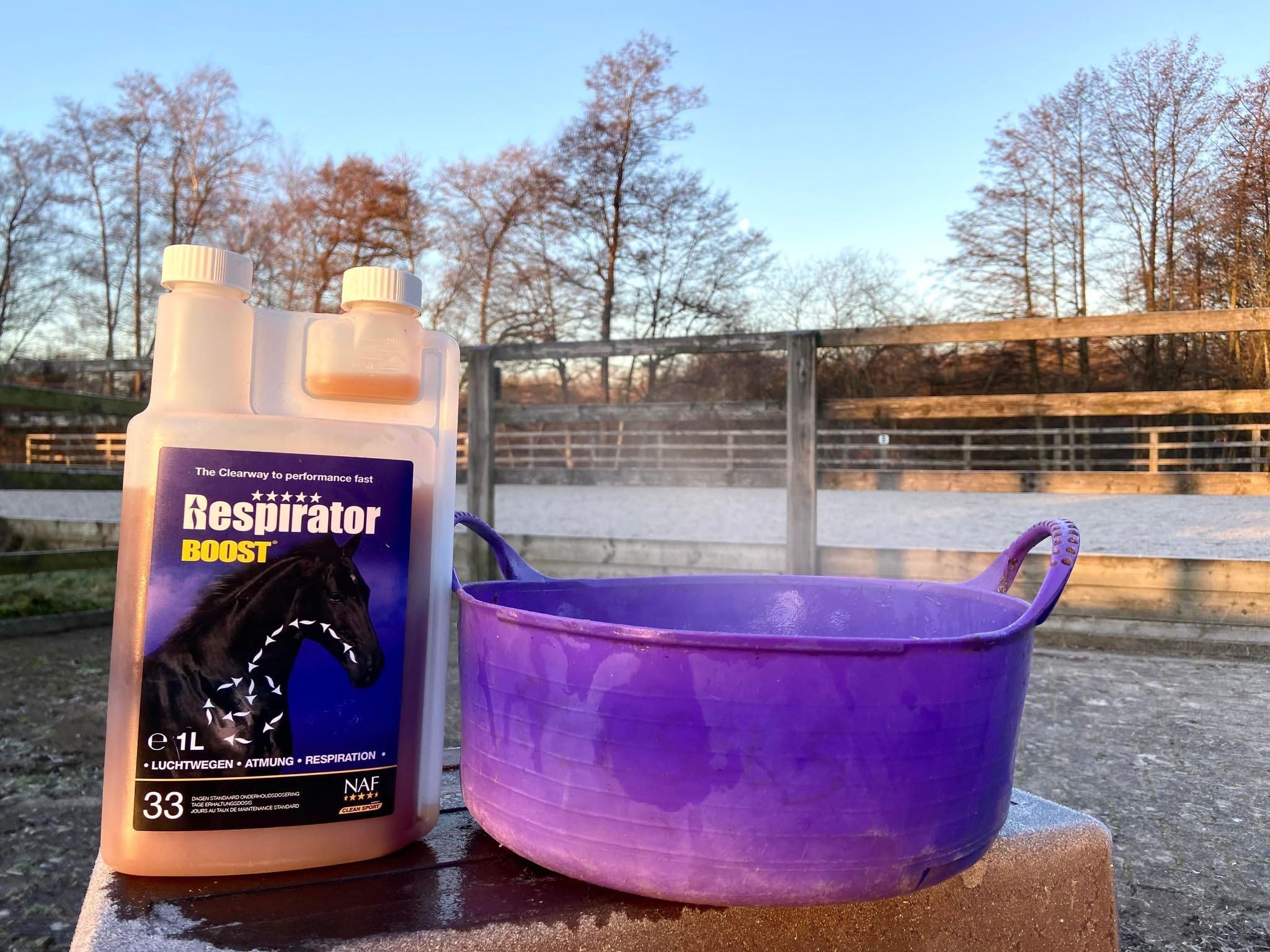 NAF Respirator Boost Flüssigkeit 1 l – Schnell wirkendes Ergänzungsfutter zur Unterstützung der Atmung bei Pferden | Unterstützt Atemwege, Lungenfunktion & Atemwegsgesundheit