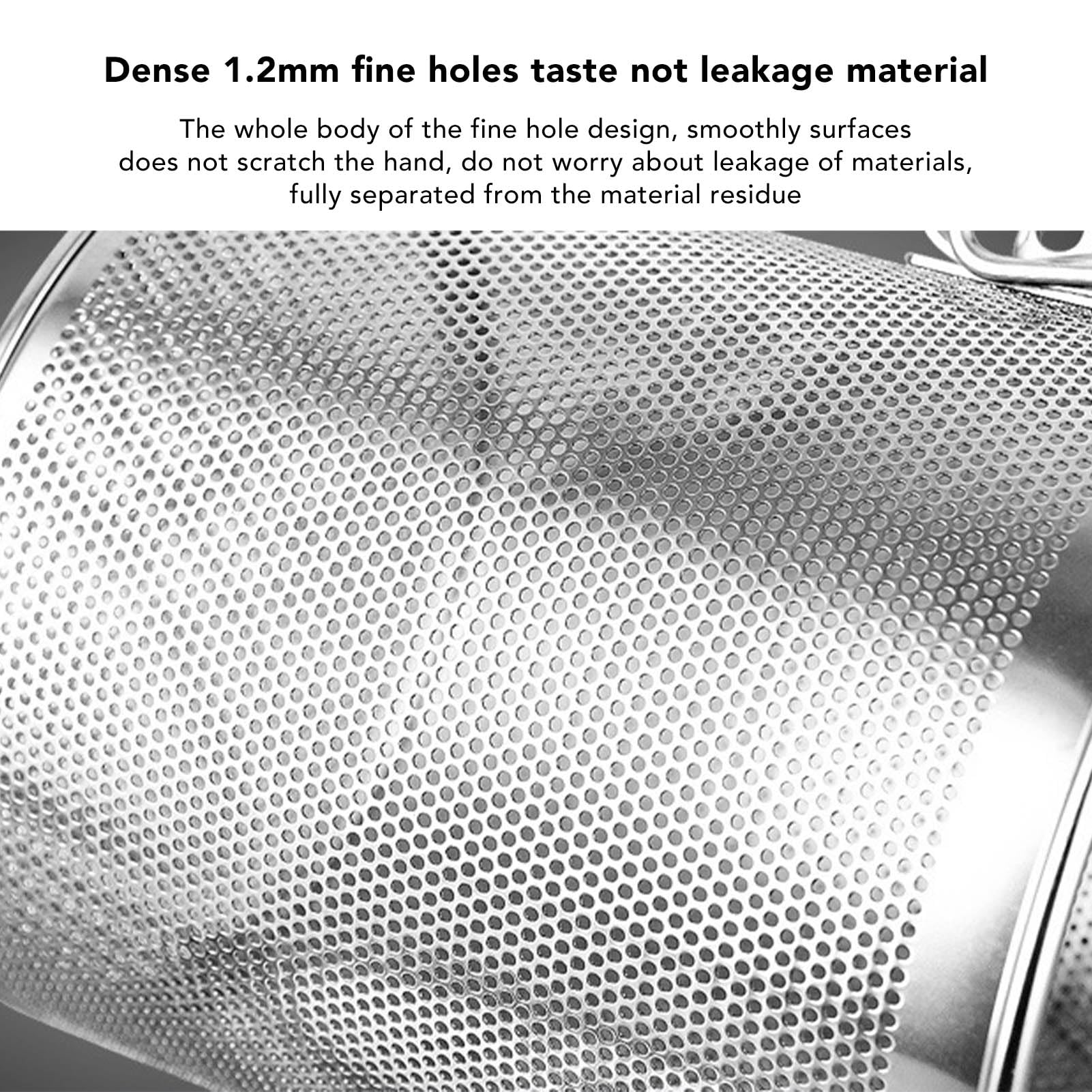 Tissting Filtro de Té 4.3L Acero Inoxidable con Cadena Colgante - Infusor de Té y Especias para Cocina, 17x17.5 cm, Diseño a Presión y Superficie Pulida, Ideal para Uso Doméstico y Restaurantes