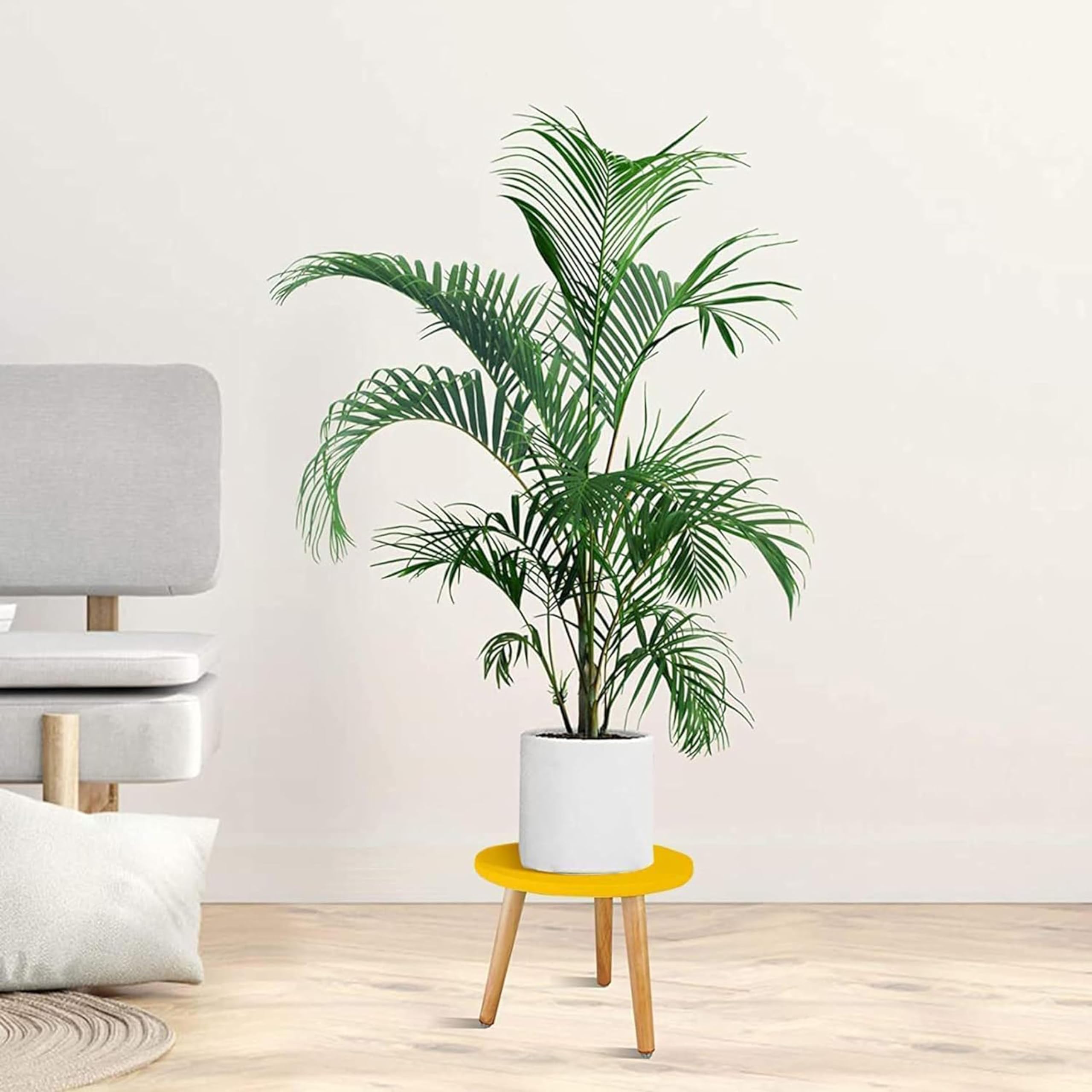 VIDELI ART Wooden Plant Shelf for Indoor and Outdoor Use, Multi-Tier Planter Pot Holder, Flower Stand for Living Room Balcony Garden (Yellow) (B0D2W8F7Y1) Amazon Price History, Amazon Price Tracker