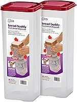 Vista 9 de Buddeez - Panera Bread Buddy, contenedor para guardar pan fresco, dispensador de plástico de pan de sándwich, tapa blanca, 1 unidad