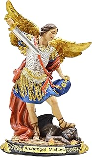 Saint Michael Statue Miguel Archangel Statue St. Michael The Archangel Statue Sculpture Saint (5 Inches)