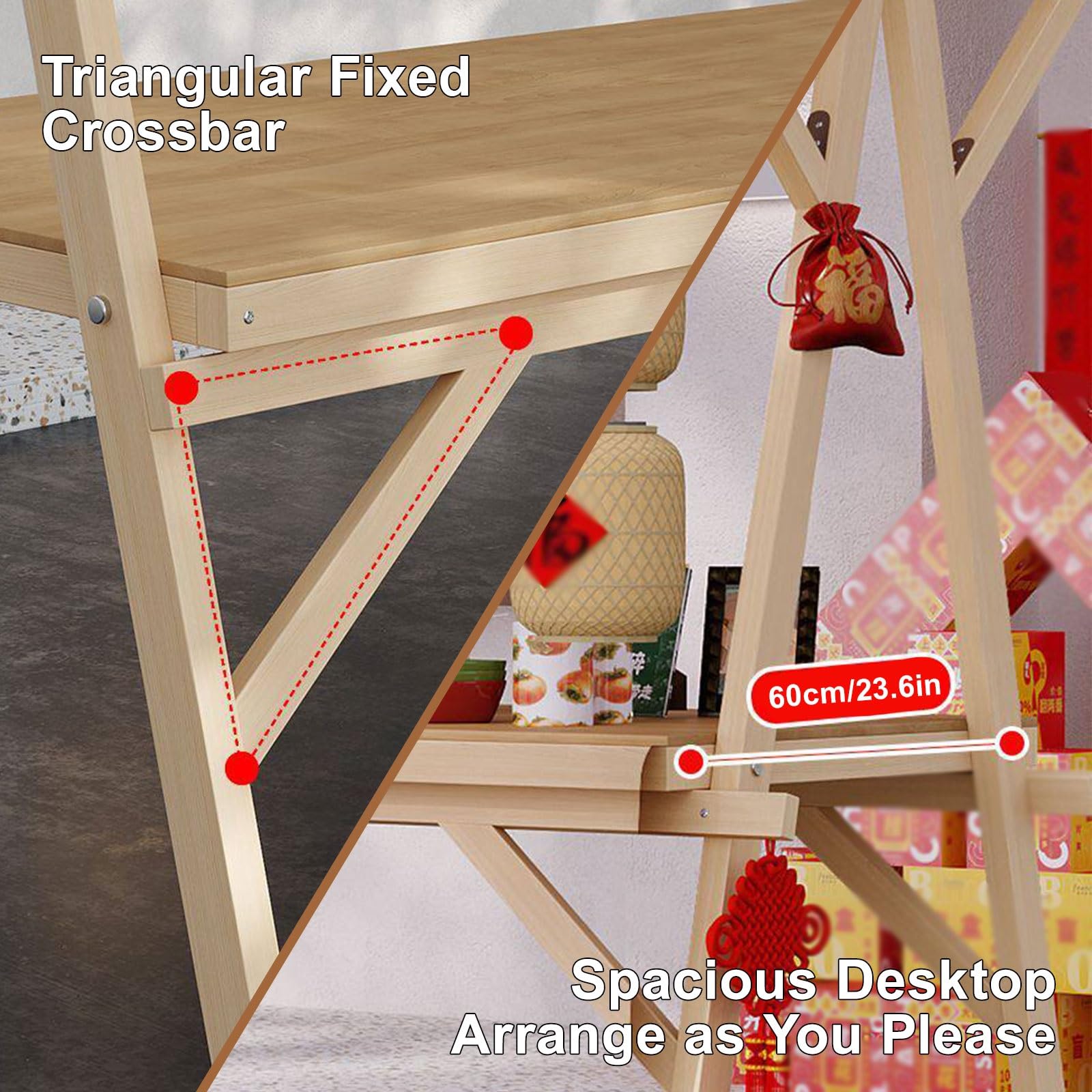 Puesto De Mercado De Madera, Puesto De Vendedor Portátil, Puestos De Mercado, Eventos, Ventas Al Aire Libre Y Más(Yellow,150cm/59in)