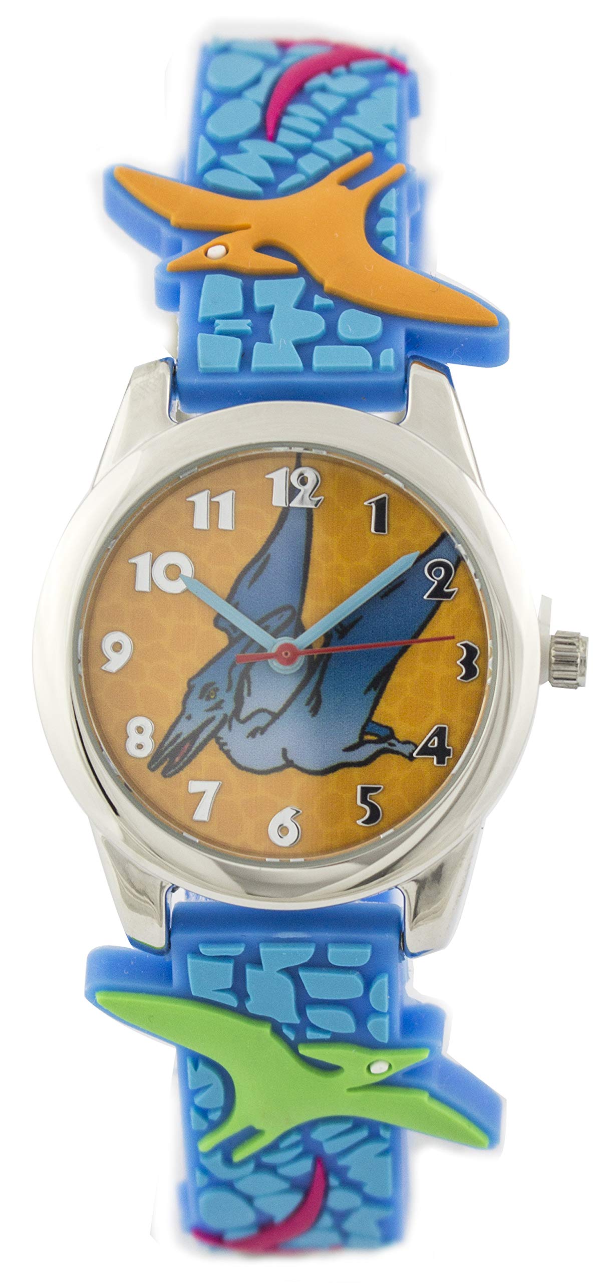 Kids Fun Time Pterodactyl Dinosaur Watch Boys Children's Teacher Dial Wrist Watch (BK002)
