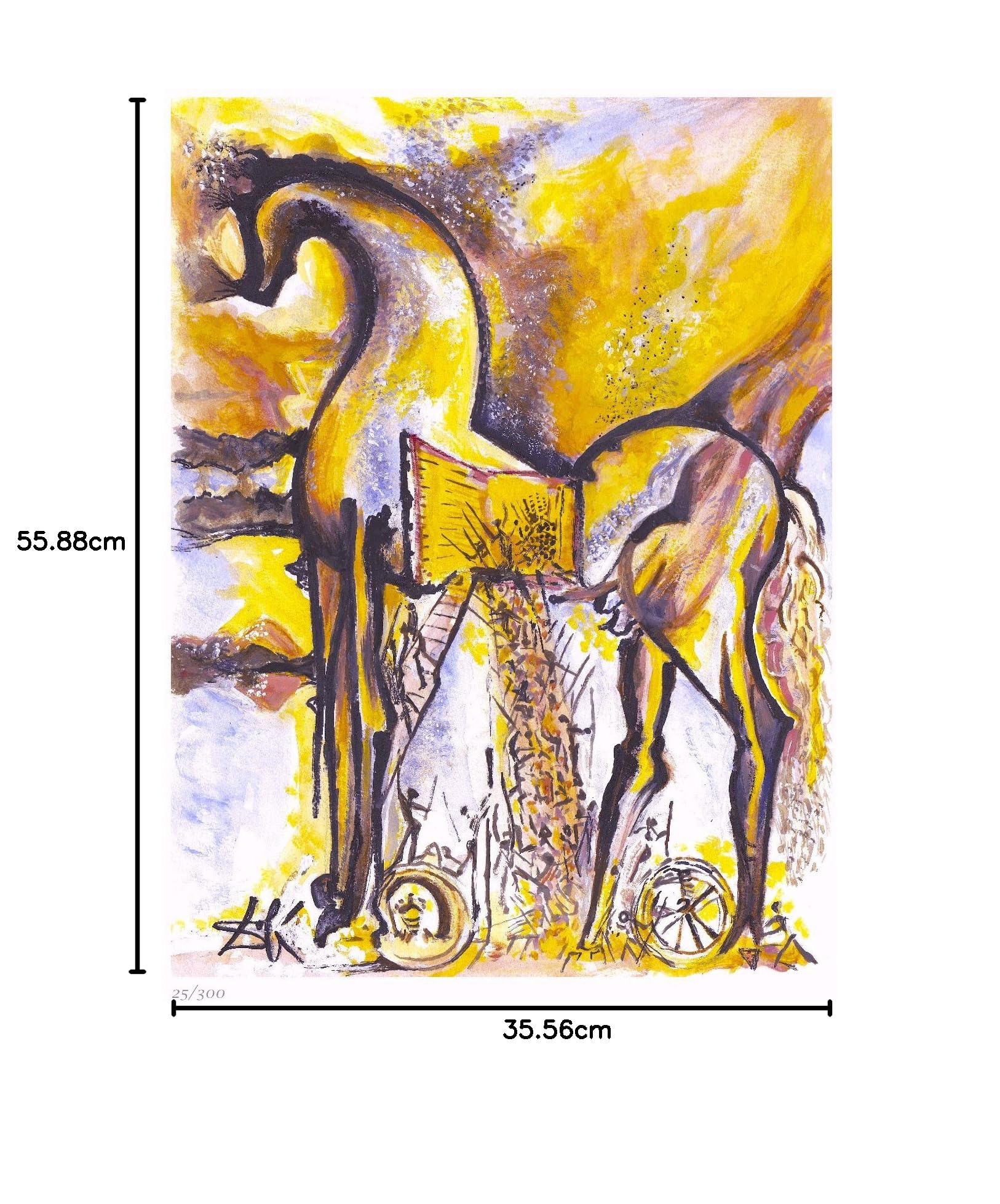 Amazon.co.jp: Salvador Dali サイン入り&手番号付き限定版リトグラフ
