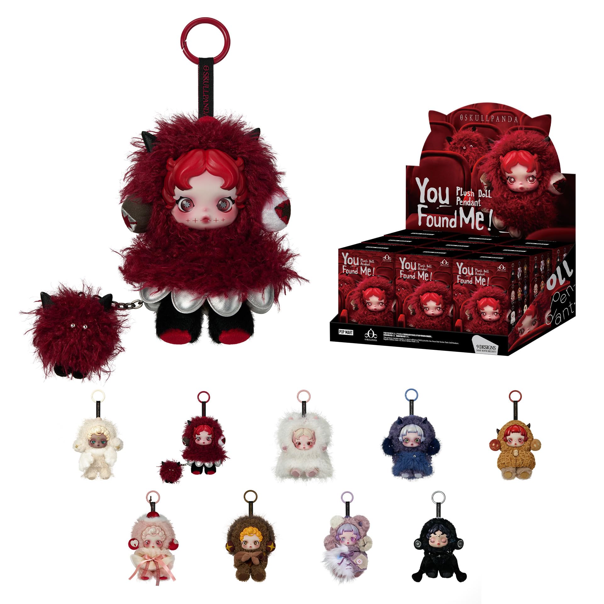 POPMART SKULLPANDA You Found Me! ぬいぐるみ SKULLPANDA You Found Me! Series Plush Doll Pendant - POP