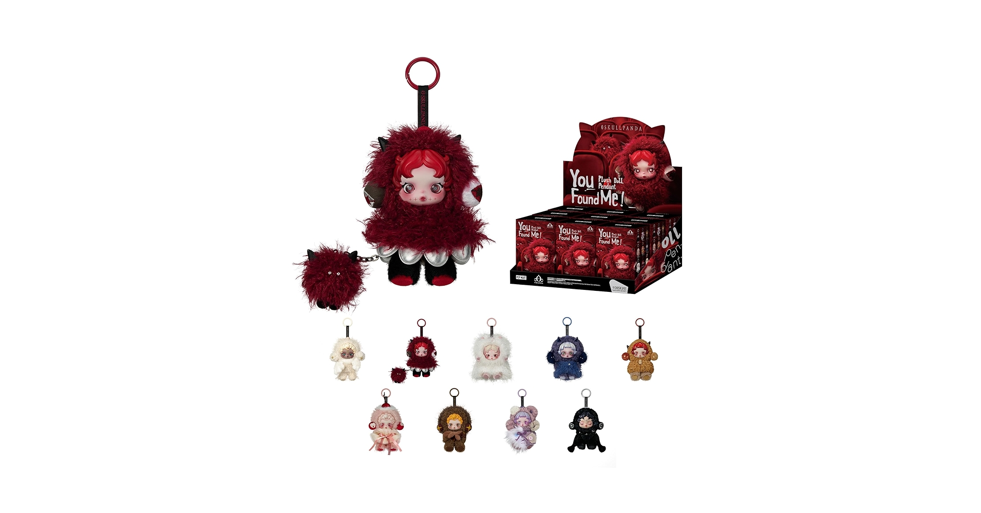 Amazon.com: POP MART SKULLPANDA You Found Me! Series Plush