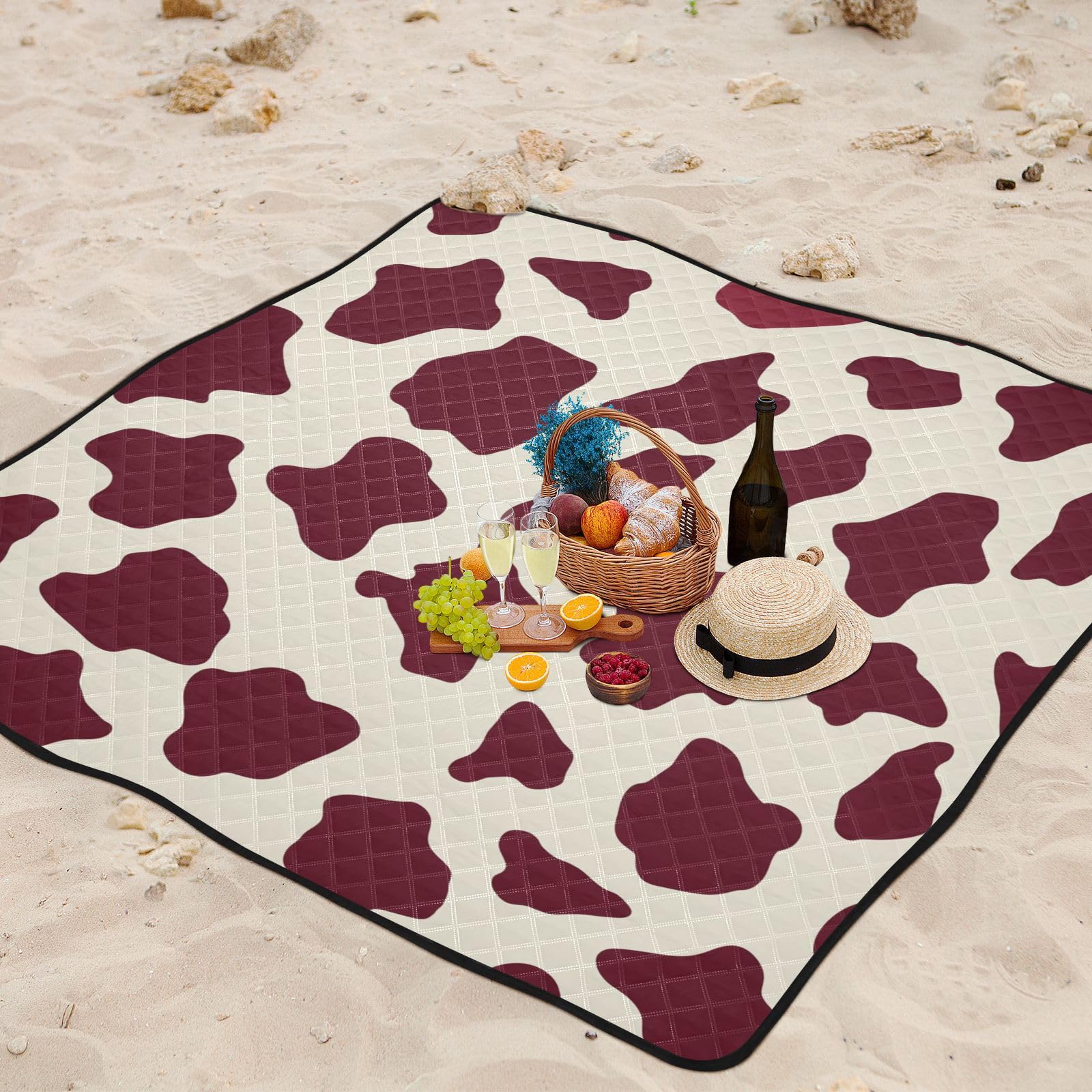 Manta de picnic impermeable para fiestas al aire libre, tamaño XXL, ideal para 4 a 6 adultos, para conciertos, etc
