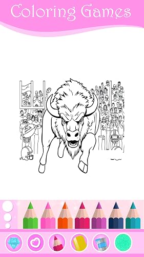 Buffalo Bills Coloring Book: Football Drawing & Paint Game | Team Spirit Pages – vue 2
