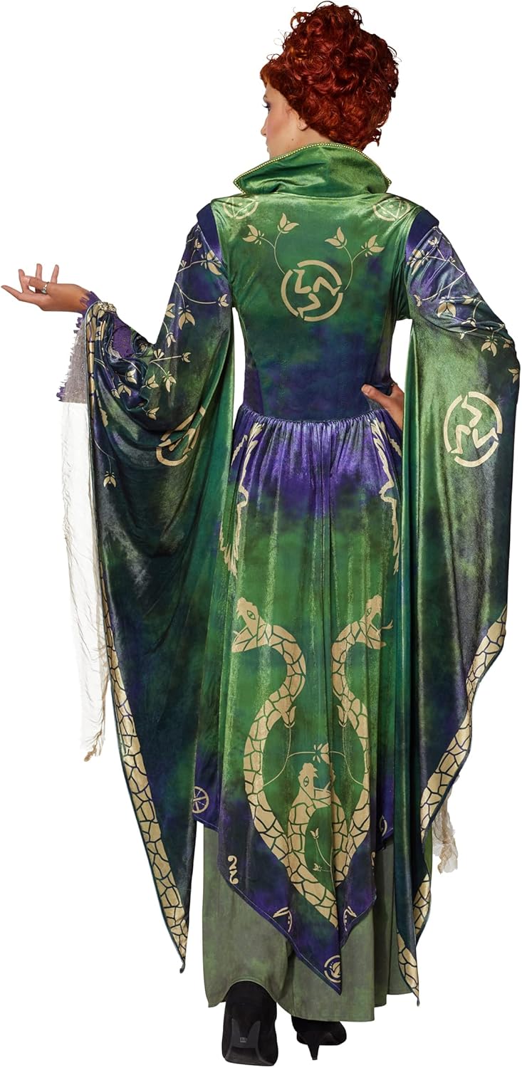 Spirit Halloween Adult Hocus Pocus Winifred Sanderson Deluxe Costume | OFFICIALLY LICENSED