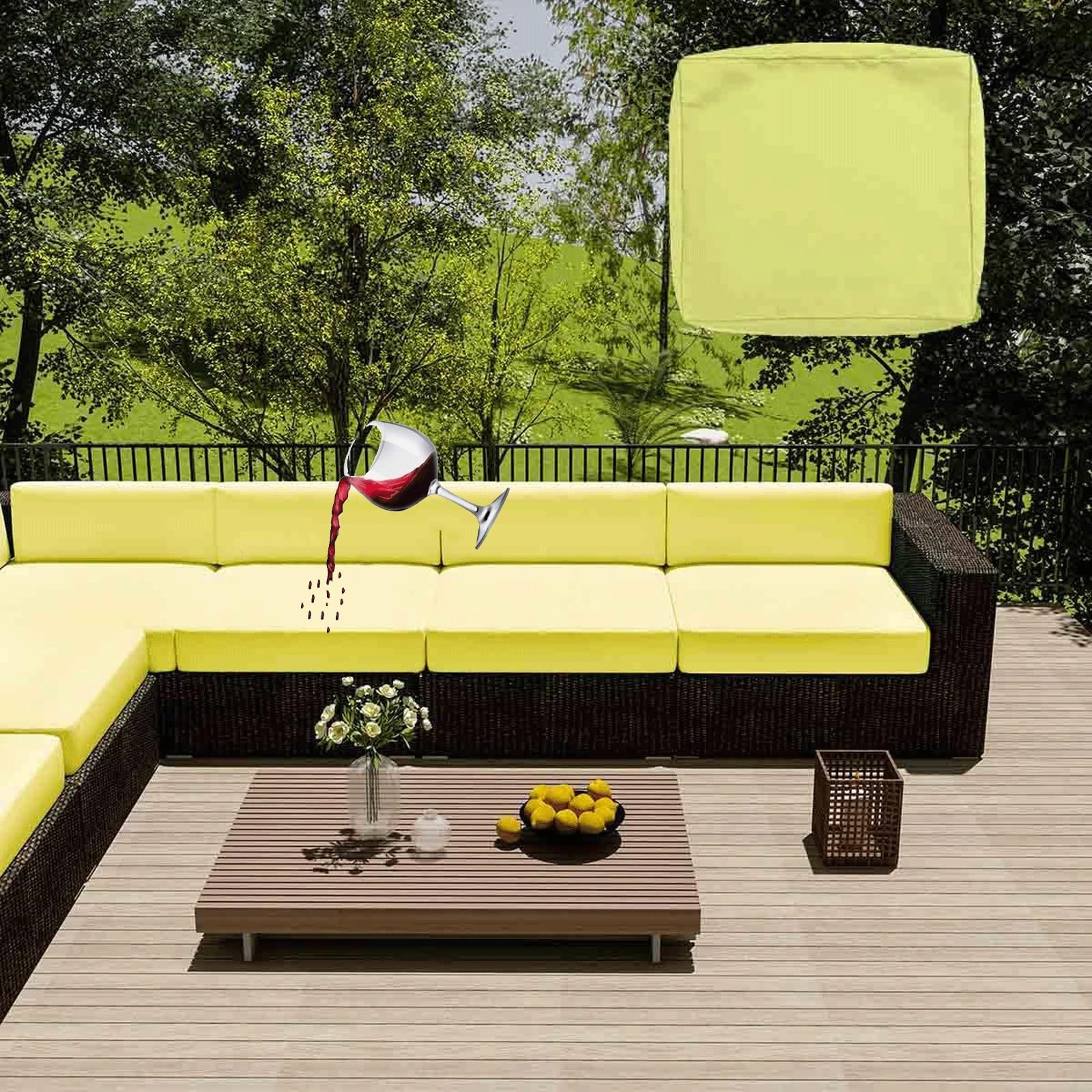 Housses de coussin imperméables créez un cocon chaleureux dans votre chaise de jardin