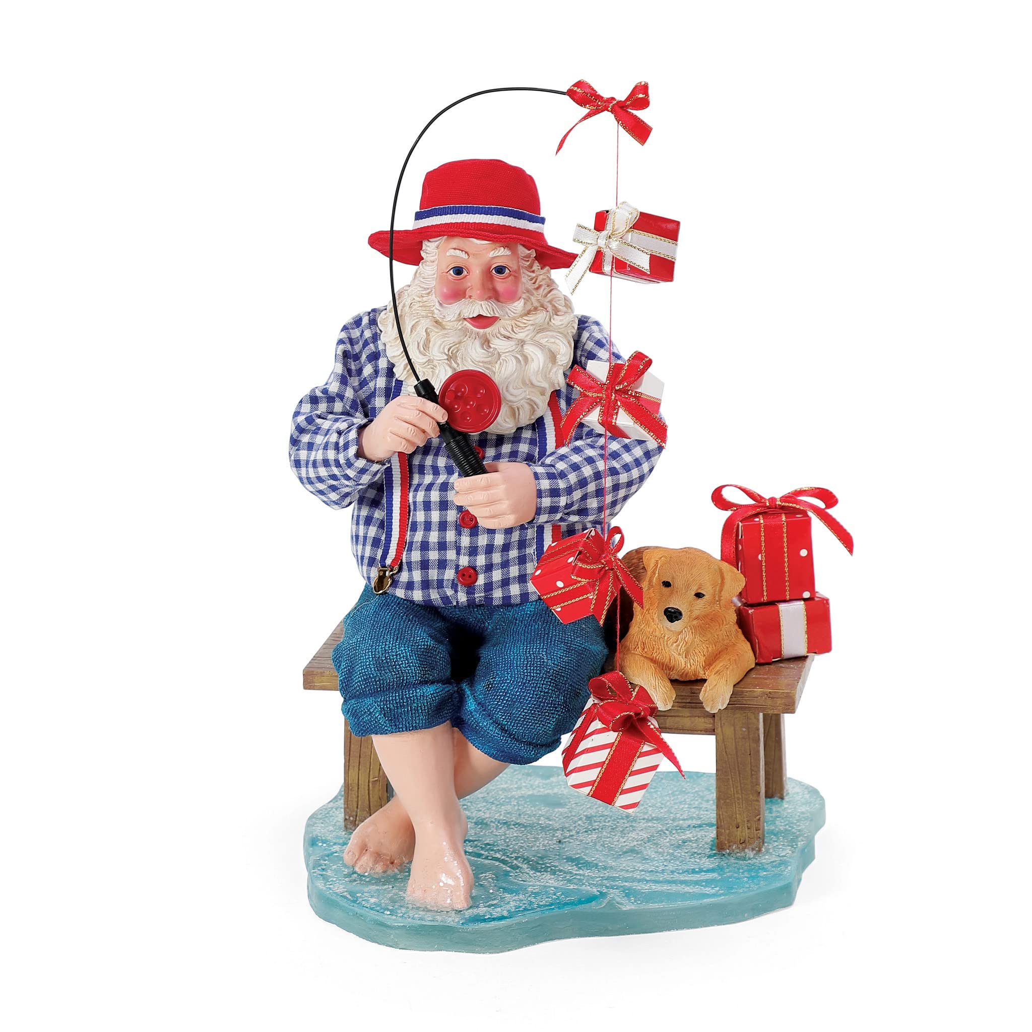 Department 56 Possible Dreams Figurine de Père Noël Sports and Leisure 26,7 cm Multicolore