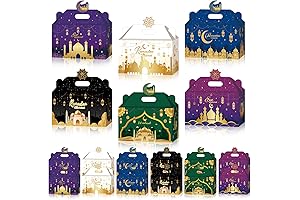 PARSUP 24Pcs Ramadan & Eid Mubarak Gift Boxes