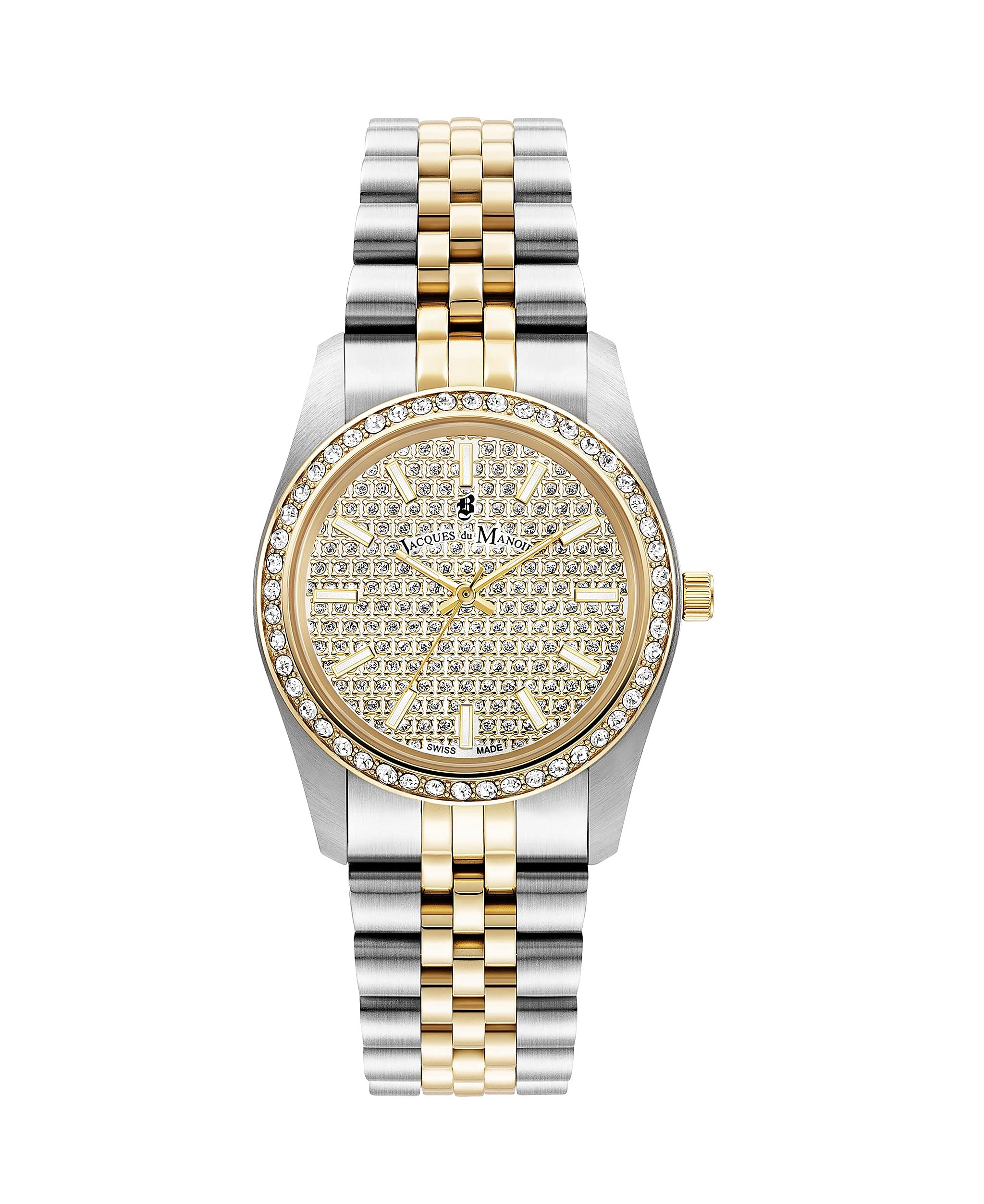 B JACQUES DU MANOIRJacques Du Manoir Ladies Inspiration Glamour Two-Tone Watch JWL01103