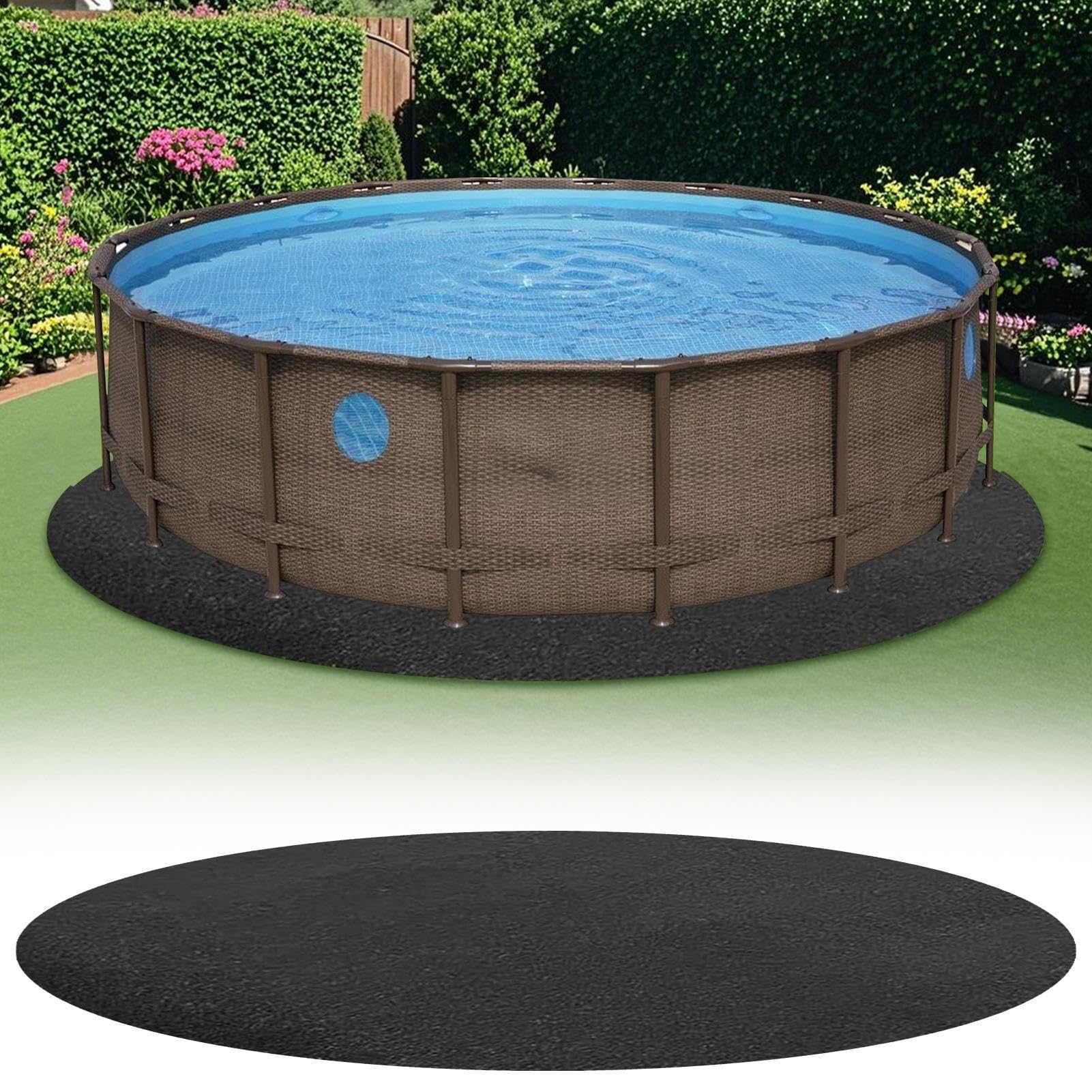 Tappetino protettivo per piscine Attrezzature per laghetto per ghiaia, cemento, legno, pietra ed erba, design resistente e impermeabile antiscivolo
