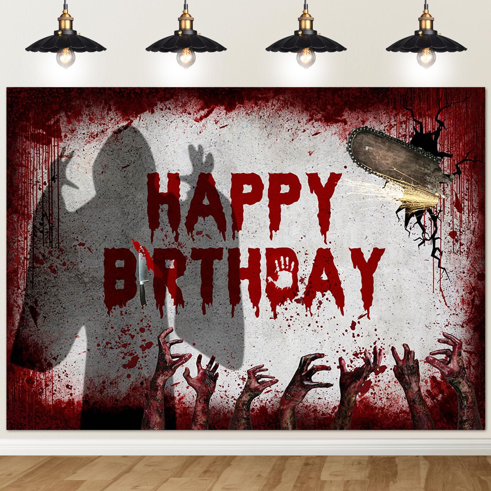 Halloween 'Happy Boo Day' Hintergrund-Banner – 180x110 Cm – Gruselig-niedliches Geister-Motiv Für Fotohintergrund & Partydeko