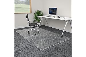 Extra Large Plastic Computer Chair Mat for Carpet