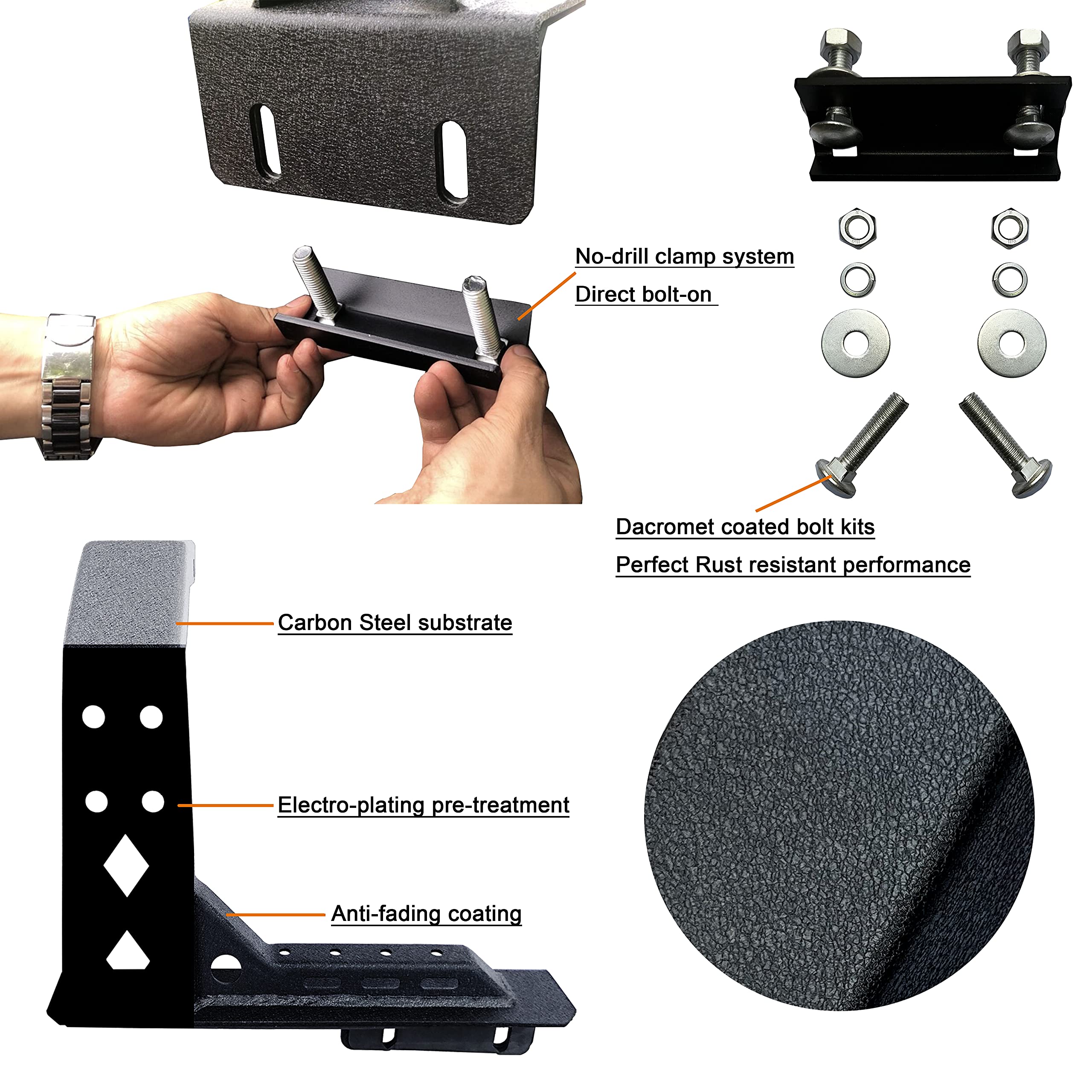 Buy Truck Bed Rack NoDrill Cargo Rack System Compatible with Trail Rails for Toyota 2005