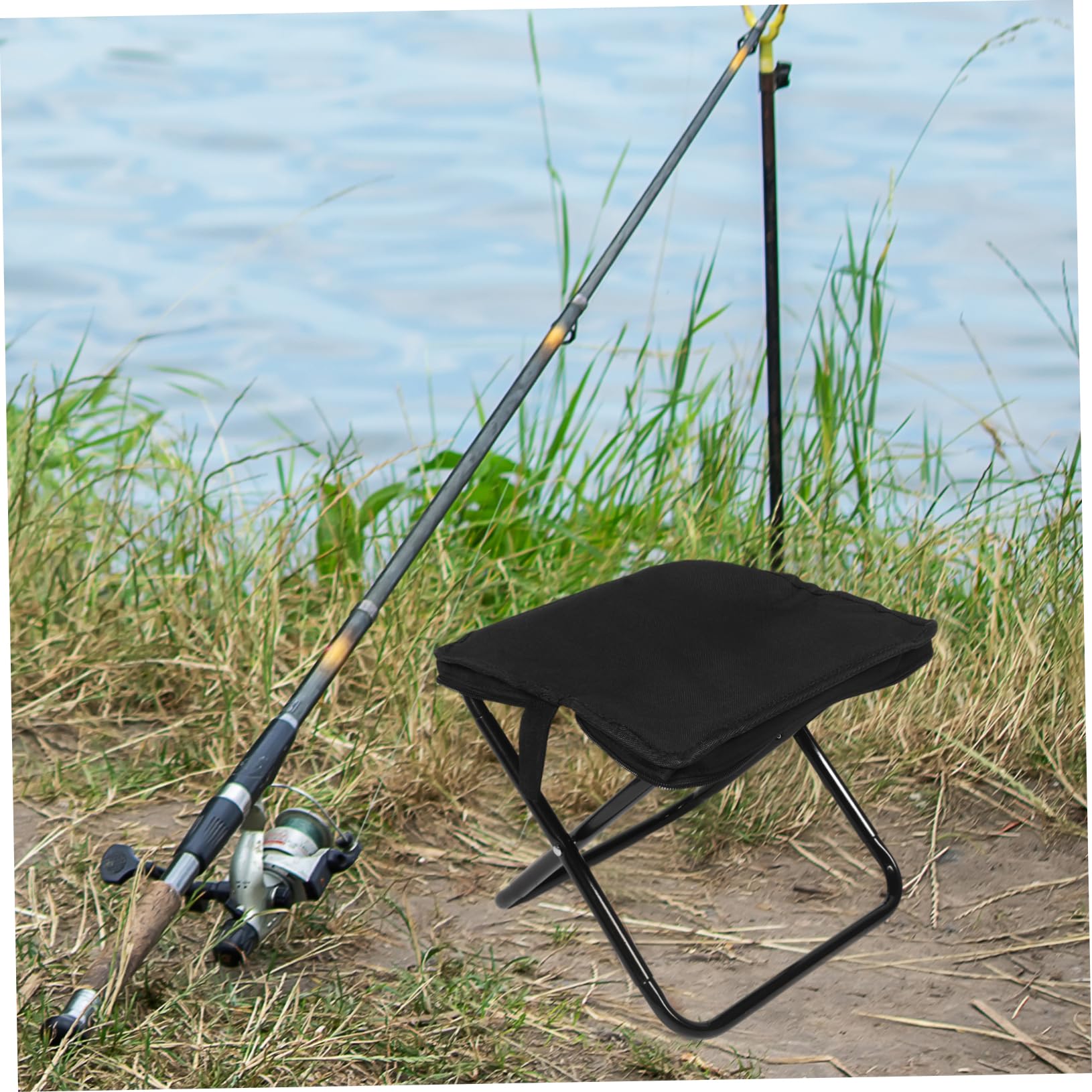 Sgabello Portatile Completamente Pieghevole Per Esterni Sgabello Pieghevole Portatile Multifunzionale Adatto Escursionismo e Picnic