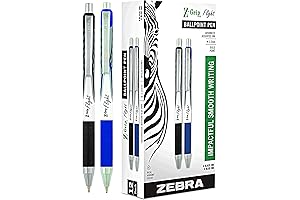 Zebra Z-Grip Flight Ballpoint Pen Bulk Combo