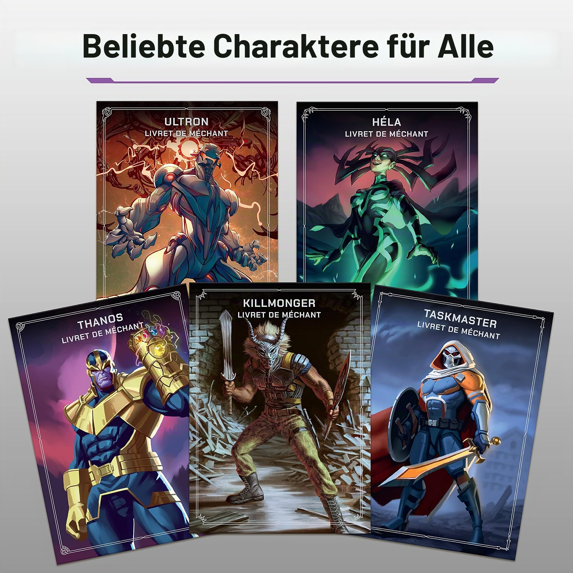Ravensburg er – Marvel Villainous – Gesellschaftsspiel Familie – immersives Strategiespiel – 2 bis 6 Spieler ab 12 Jahren – 26983 – französische Version – alleine oder mit Erweiterungen spielen